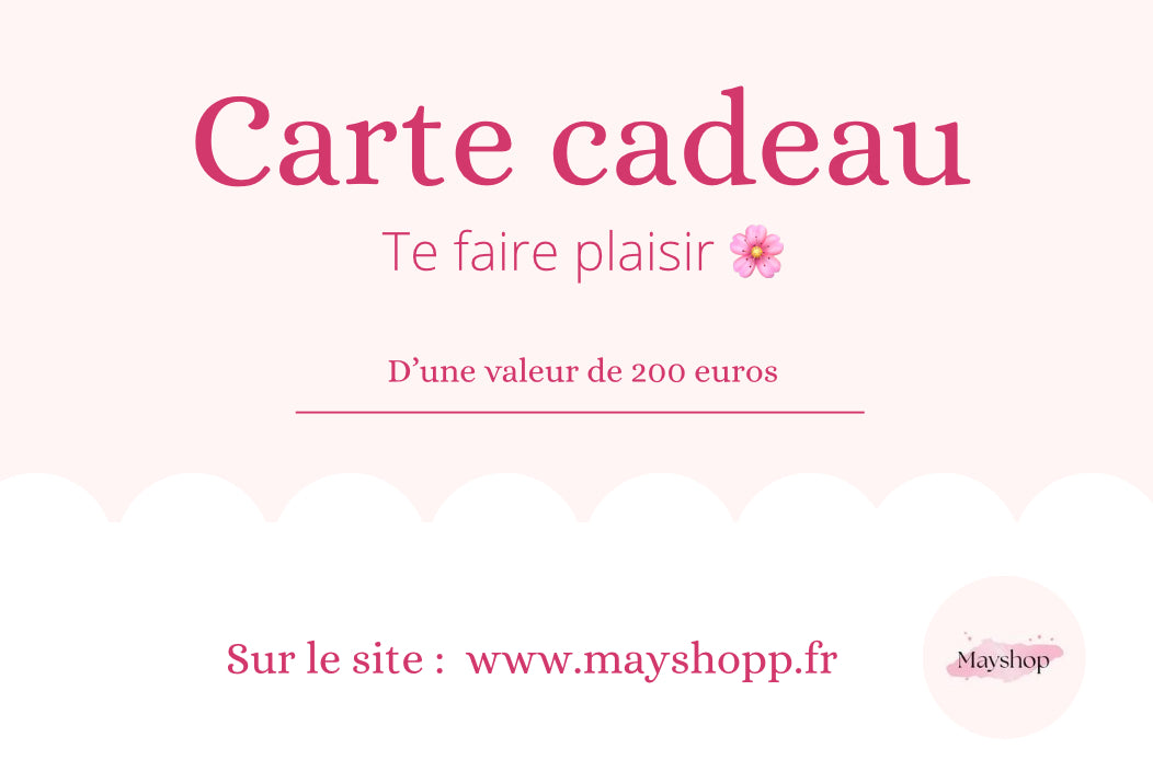Carte-cadeau MAYSHOP