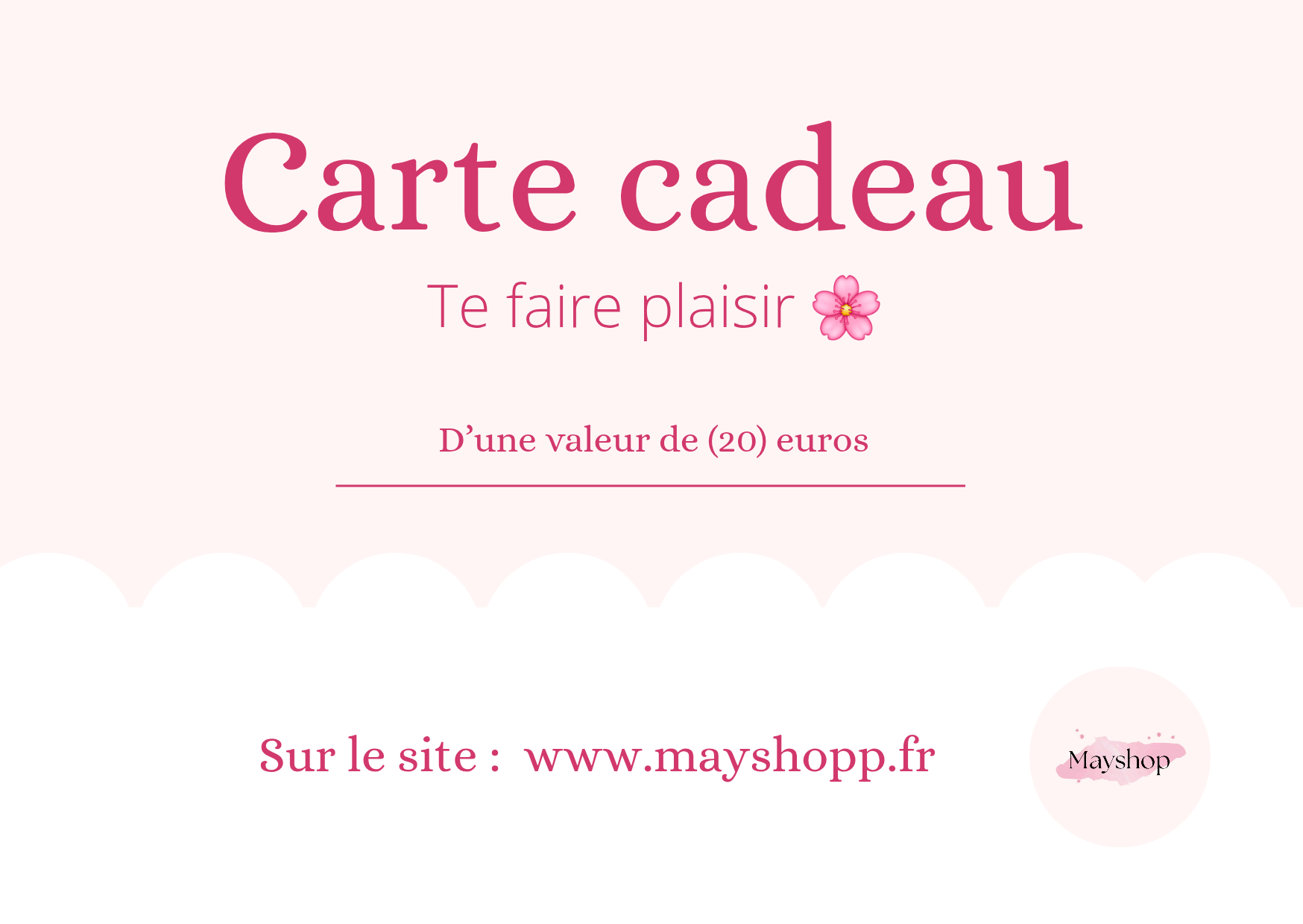 Carte-cadeau MAYSHOP